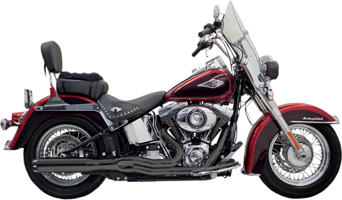 BASSANI XHAUST B1 2:1 Exhaust - Black 1S18RB