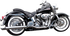 BASSANI XHAUST Slip-On Mufflers - Slash-Up - Chrome 31117B