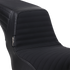LE PERA Kickflip Seat - Pleated w/ Gripp Tape - Black - Softail '18-'23 LYR-590PTGP