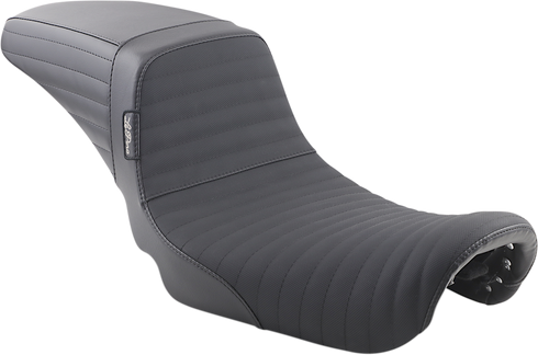 LE PERA Kickflip Daddy Long Legs Seat - Pleated w/ Gripp Tape - Black - FX '06-'17 LK-591DLPTGP