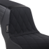 LE PERA Kickflip Seat - Diamond w/ Gripp Tape - Black - Softail '18-'23 LYX-590DMGP