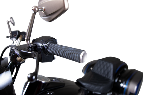 ARLEN NESS Knurled Grips - TBW - Titanium 07-348