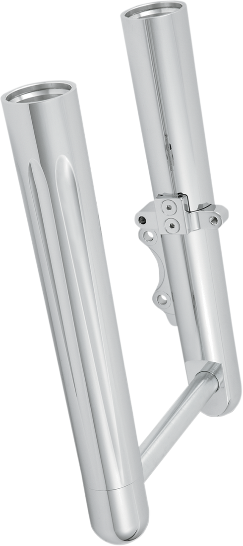 ARLEN NESS Fork Legs - Chrome - Deep Cut - Dual Disc - Deep Cut - '08-'13 FLT 06-510