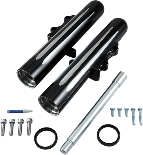 ARLEN NESS Fork Legs - Black Anodized - Deep Cut - Dual Disc 40-512