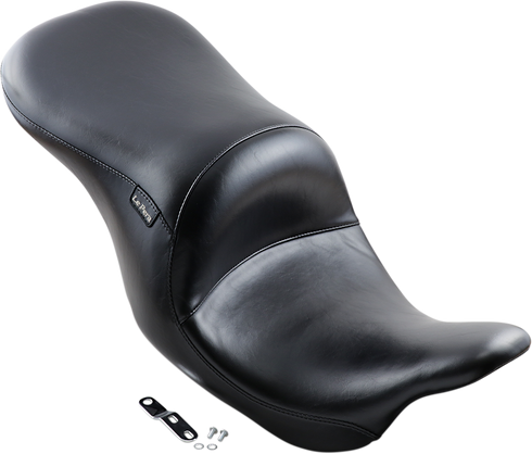 LE PERA Maverick Seat - Up-Front - Without Backrest - Smooth - Black - FL '08-'23 LKU-957S