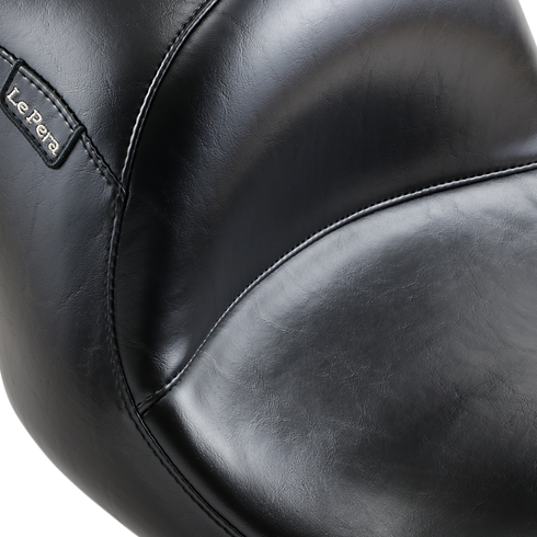 LE PERA Maverick Seat - Up-Front - Without Backrest - Smooth - Black - FL '08-'23 LKU-957S