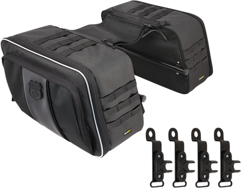 NELSON RIGG Road Trip Saddlebags - Black NR-400