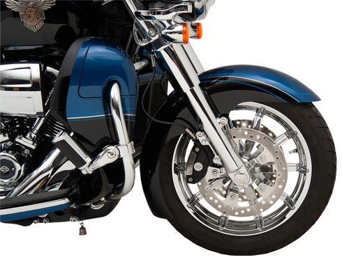 KLOCK WERKS Axle Kit - Flush Mount - Front - Black w/Polished End Caps KWS-01-1012