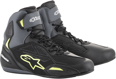 ALPINESTARS Faster-3 Drystar? Shoes - Black/Gray/Yellow - US 12.5 2540719175-12.5