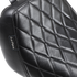 LE PERA Bare Bones Solo Seat - Diamond Stitch - Black - FLFB/S '18-'23 LYO-007DM