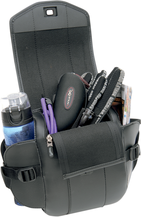 SADDLEMEN Sissy Bar Bag - Deluxe - Black 3503-0064