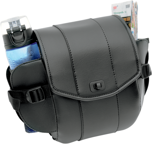 SADDLEMEN Sissy Bar Bag - Deluxe - Black 3503-0064
