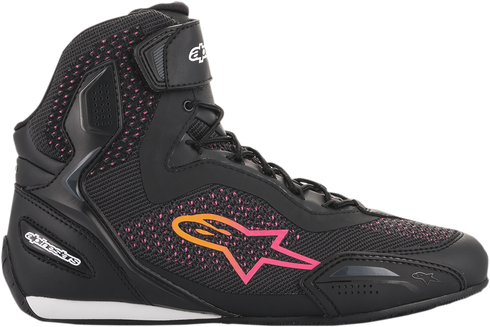 ALPINESTARS Stella Faster-3 Rideknit Shoes - Black/Yellow/Pink - US 8 / EU 40 251052014398