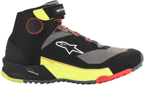ALPINESTARS CR-X Drystar? Shoes - Black/Red/Yellow Fluorescent - US 14 / EU 48 2611820153814