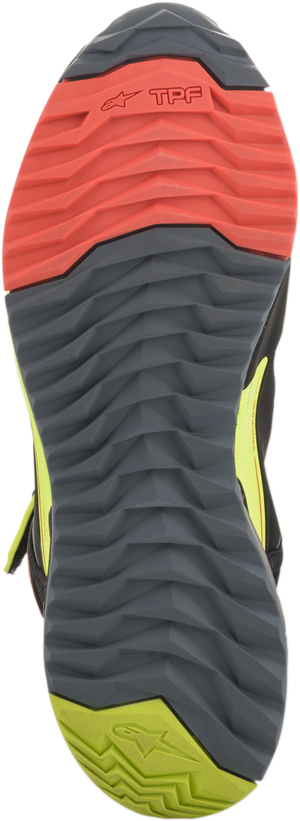 ALPINESTARS CR-X Drystar? Shoes - Black/Red/Yellow Fluorescent - US 12 / EU 45.5 2611820153812