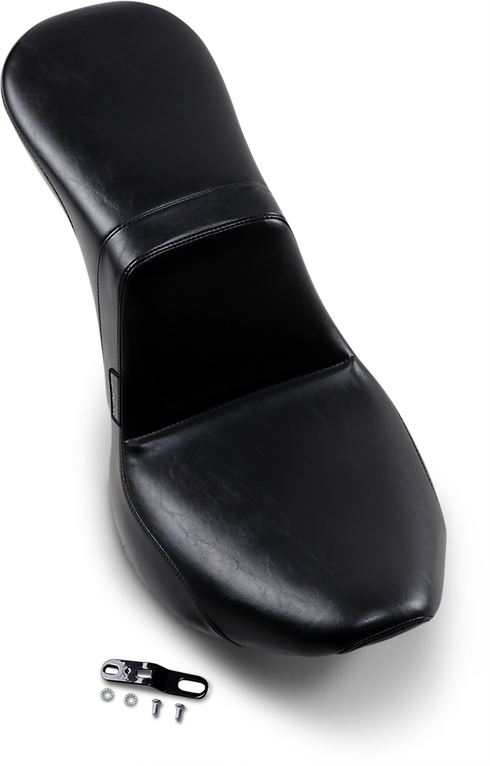 LE PERA Daytona 2-Up Seat - Without Backrest - Smooth - Black - FX/FL '18-'23 LY-543S