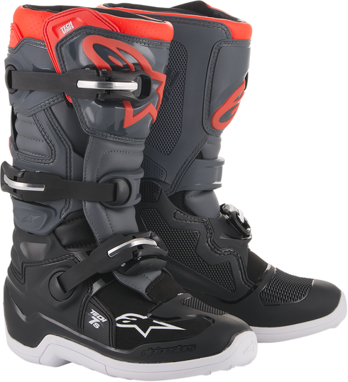 ALPINESTARS Youth Tech 7S Boots - Black/Gray - US 7 / EU 40.5 201501711337