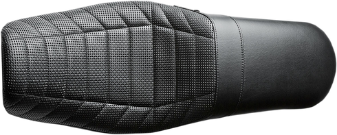 LE PERA Daytona Sport Seat - Flat Track Stitch - Black - Dyna '06-'17 LK-512TRKPT