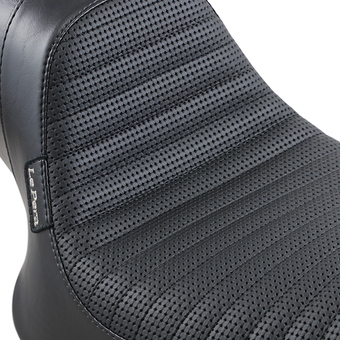 LE PERA Daytona Sport Seat - Basketweave/Pleated - Black - FXR '82-'00 L-541BWPT