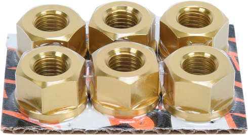 DRIVEN RACING Sprocket Nuts - Sport Bike - Gold - M10 x 1.25 DSNGD