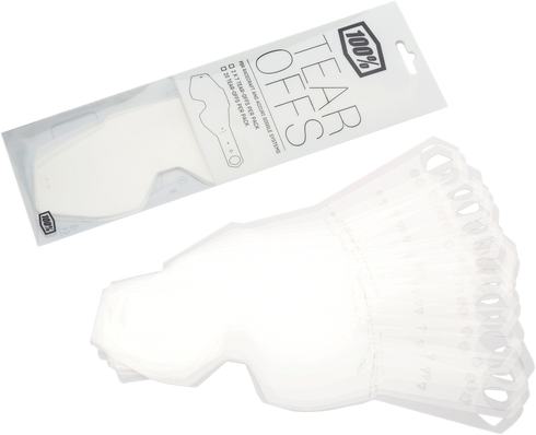 100% Accuri/Racecraft/Strata Tear-Offs - Standard - 50 Pack 59012-00001