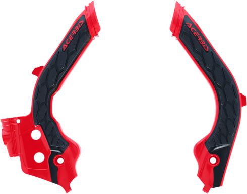 ACERBIS X-Grip Frame Guards - Red/Black - Gas Gas | Husqvarna 2733451018