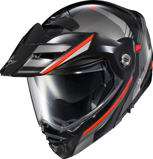 SCORPION EXO Exo At960 Modular Helmet Monk Black/Red Sm - 75-3272S