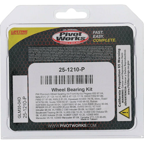 PIVOT WORKS Wheel Bearing Kit Premium - 22-51210P