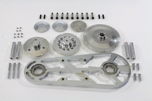 York Belt Drive Outboard Support Kit Chrome with Hardware - 20-2052