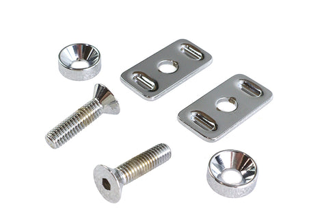Colony Chrome Swingarm End Plate Adjuster Hardware Kit - 2000-6
