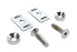 Colony Chrome Swingarm End Plate Adjuster Hardware Kit - 2000-6