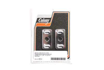 Colony Chrome Swingarm End Plates - 2001-2