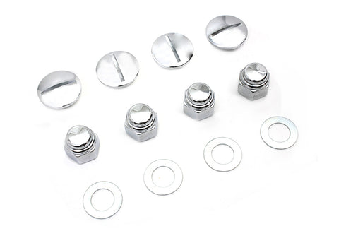 Colony Rocker Arm Slotted Chrome Cover Plug Kit - 2019-8