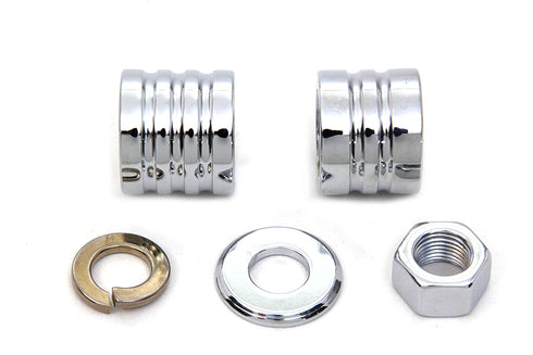 Colony Front Axle Spacer Kit Groove Style Chrome - 2021-5