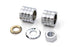 Colony Front Axle Spacer Kit Groove Style Chrome - 2021-5