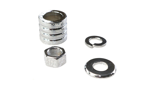Colony Front Axle Spacer Kit Groove Style Chrome - 2033-4