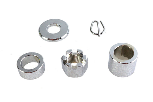 Colony Rear Axle Spacer Kit Smooth Style Chrome - 2040-4