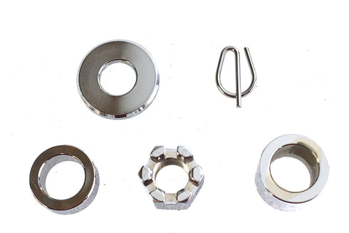 Colony Rear Axle Spacer Kit Smooth Style Chrome - 2040-4