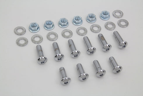 Colony Rear Fender Strut Bolt Kit Chrome - 2044-26