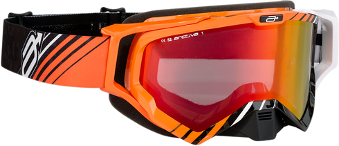 ARCTIVA Vibe Goggle - Black/Orange/White - Red Lens 2601-2350
