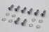 Colony Tappet Block Screw Kit Chrome - 2099-16