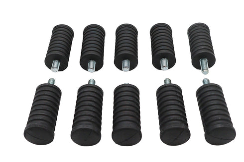 V-Twin Shifter Footpeg Black Rubber - 21-0317