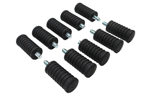 V-Twin Shifter Footpeg Black Rubber - 21-0317