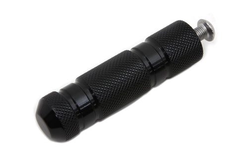 V-Twin Black Knurled Four Grooved Shifter Peg - 21-0341