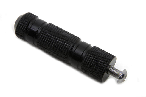 V-Twin Black Knurled Four Grooved Shifter Peg - 21-0341