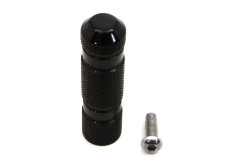V-Twin Black Knurled Four Grooved Shifter Peg - 21-0341