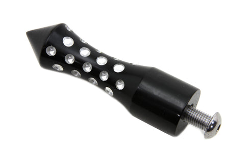 V-Twin Black Agostinni Shifter Footpeg Spike Style - 21-0347