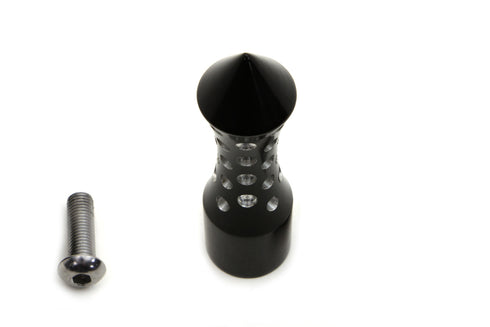 V-Twin Black Agostinni Shifter Footpeg Spike Style - 21-0347
