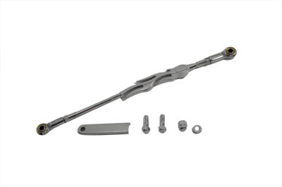 V-Twin Shifter Rod Kit Flame Style Chrome - 21-0684
