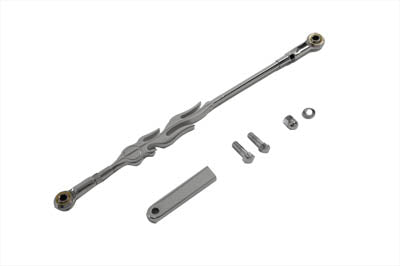 V-Twin Chrome Flame Style Shifter Rod Kit - 21-0687